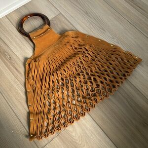 & other stories suede mesh bag